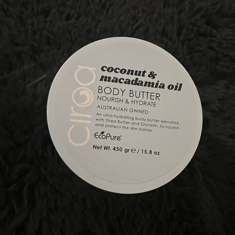 NEW CIROA coconut & macadamia oil Body Butter 15.8 oz
